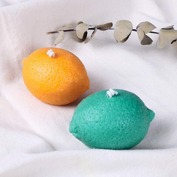 MoldFun 3D Lemon Silicone Soap Mold for Homemade Soap Making, Chocolate Mousse Cake Pastry Baking, Candle, Lotion Bar, Bath Bomb, Plaster of Paris Mold