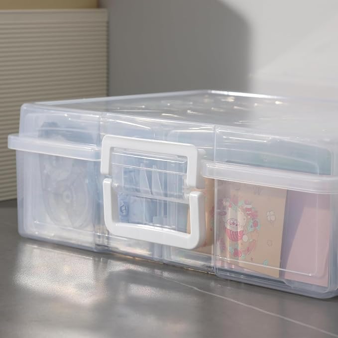 novelinks Photo Storage Box and 16 Inner 4" x 6" Photo Storage Containers