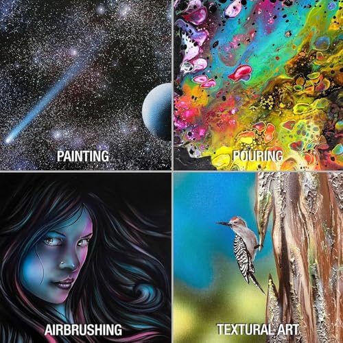 12x16 Canvas for Painting - Artist-Grade Blank Canvases Boards & Panels, Premium White Flat Canvas Bundle for Adults (6 Pack)