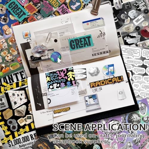 Cute Sticker Book 30 Sheets 750+ Pcs Y2K Vintage Aesthetics Stickers