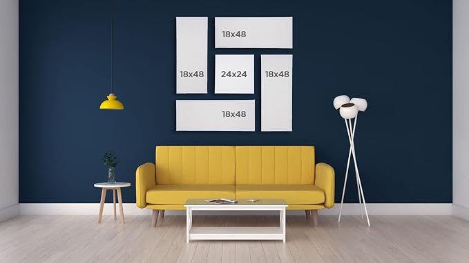 Creative Mark The Edge Deluxe Cotton Stretched Canvas for Painting, 5x7, 6-Pack, 14oz. Primed Weight, Universal Archival Priming, Medium Tooth, Artwork Canvas for Painters of All Levels