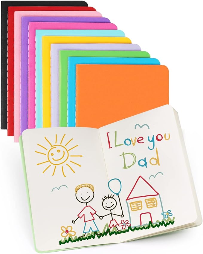 Gwybkq Small Unlined Pocket Notebooks 12 Pack Mini Notepads Journal