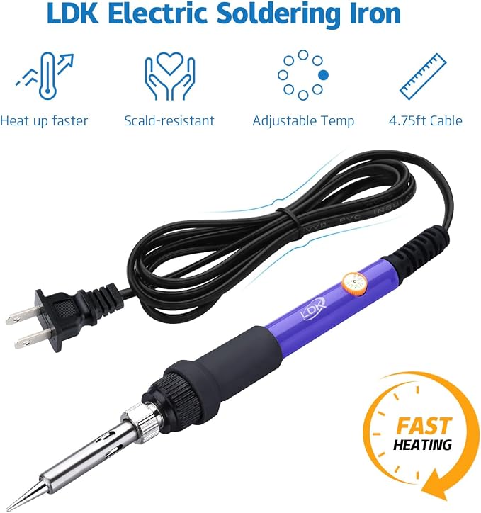 LDK Electric Soldering Iron Kit 60W Adjustable Temperature Welding Tools