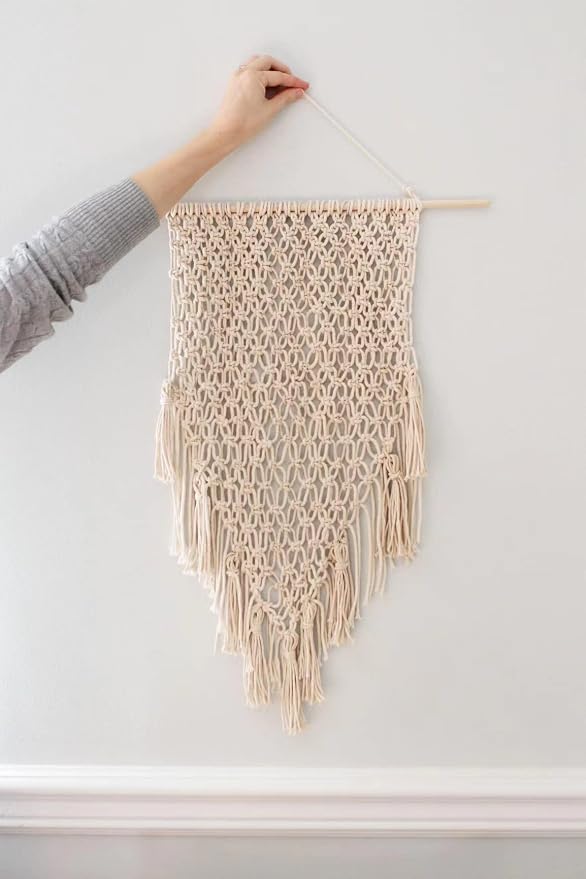 Macrame Cord 3mm x 220Yards (656Feet), Natural Cotton Macrame Rope - 4 Strands Twisted Macrame Cotton Cord for Wall Hanging, Plant Hangers, Crafts, Gift Wrapping and Wedding Decorations, Brick Red