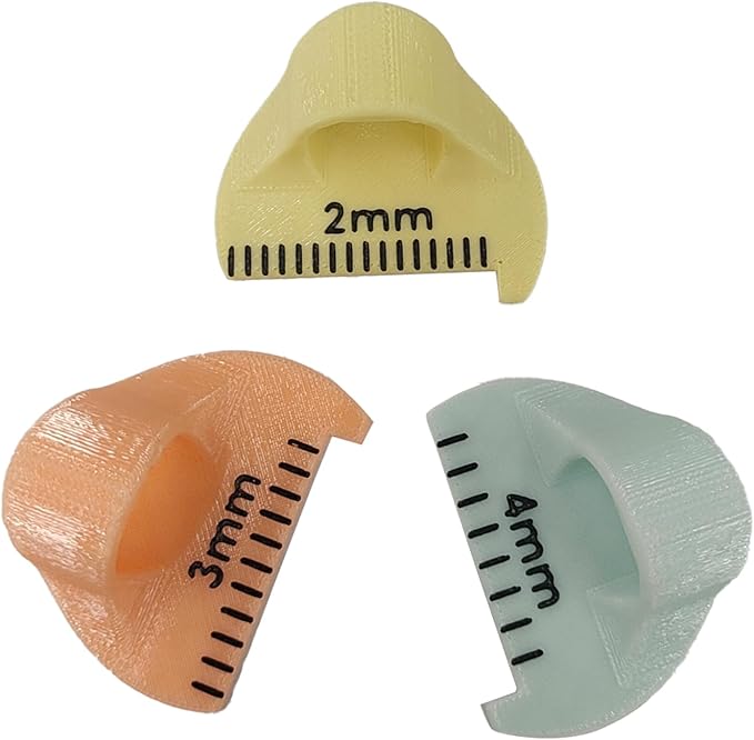 Finger Sewing Ruler | Easy Stitching Tool & Quilting Templates| Hand Stitch Spacing Tool for Even & Consistent Stitches | DIY Sewing Guide for Patchwork, Mending, and Embroidery（3 Sizes ）