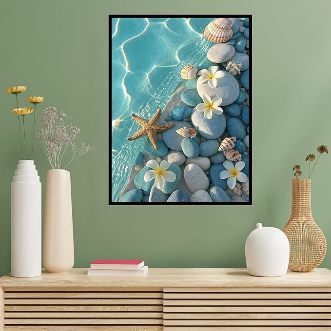 Benjenes Ocean Diamond Art Kits for Adults, Diamond Painting Kits
