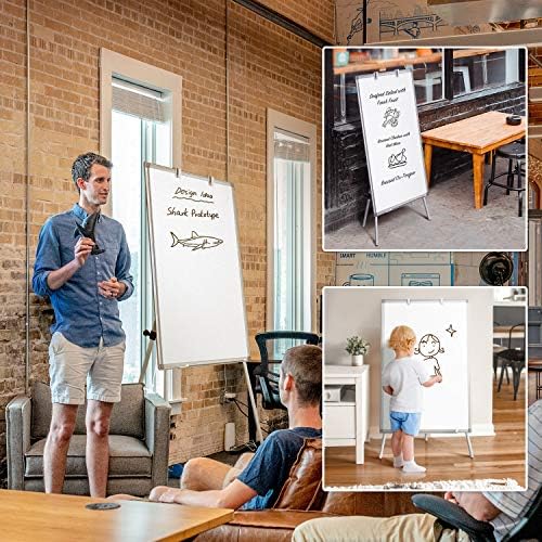 Maxtek Easel Whiteboard 40 x 28 in, Stand Tripod with Height Adjustable