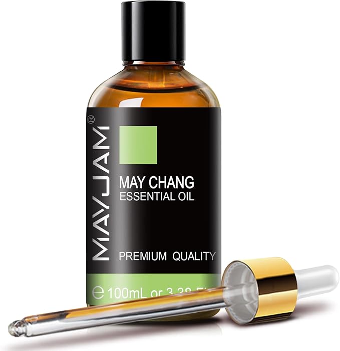 MAYJAM May Chang (Litsea Cubeba) Essential Oil for Diffuser, 3.38FL.OZ
