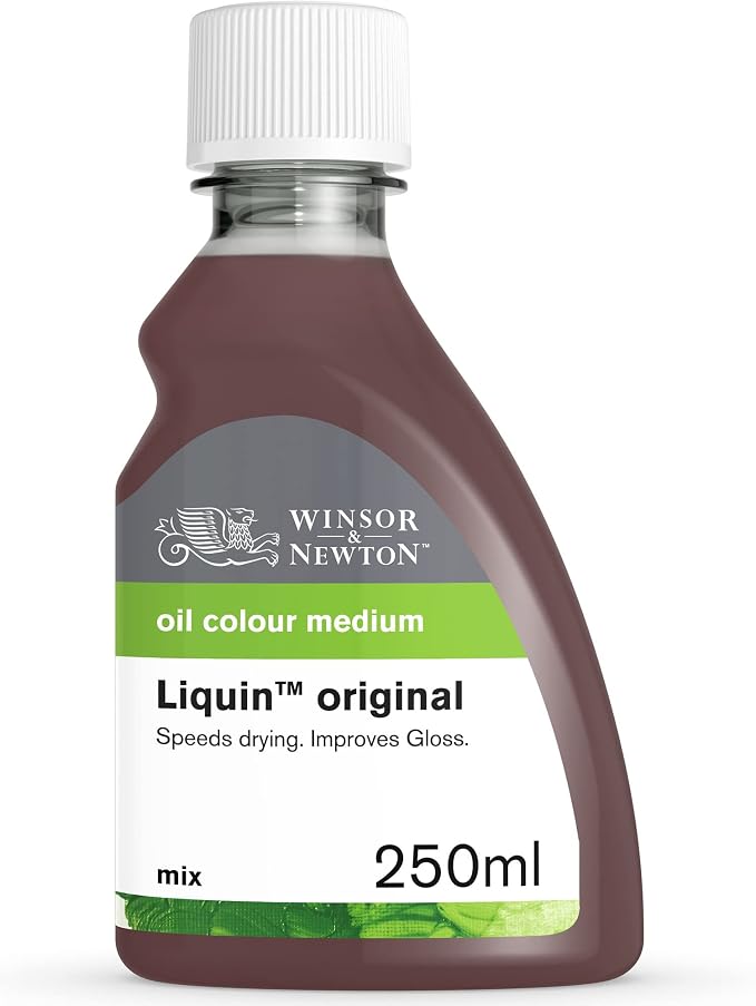 Winsor & Newton Liquin Original Medium, 250ml (8.4-oz) Bottle | Essential medium for oil painters that reduces drying time and enhances transparency, gloss, and blending.