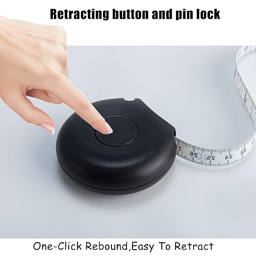 Tape Measure Body Measuring Tape 80inch/205cm Lock Pin Retract Tape Measure for Tailor Fitness Clothes Sewing Handcrafts Weight Loss Body Measurement