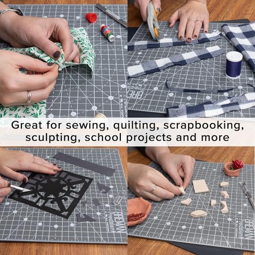 WA Portman 13x13 Rotating Cutting Mat for Quilting, Self Healing Craft Mat