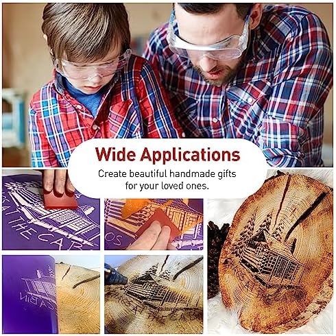 Torch Paste - The Original Wood Burning Paste | Made in USA Heat Activated Non-Toxic Paste for Crafting | Accurately & Easily Burn Designs on Wood, Canvas, Denim & More - Pack of 2 Jars + 2 Squeegees
