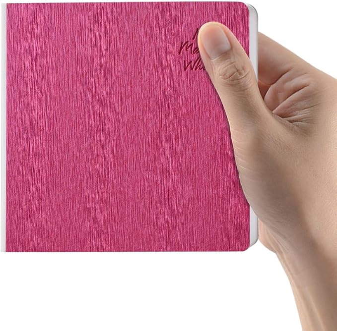 Rosered Hardcover Sketchbook Square Hardbound Sketch Journal 4.7 x 4.7 Inch 42 Sheets Art Book 250GSM Ultra Smooth Paper Ideal for Pencils,Water Color Pen,Marker Pen