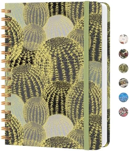 Lined Spiral Journal Notebook, A5 College Ruled Notebook for Note-Taking