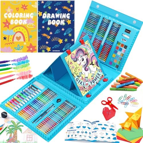 All in One Art Supplies Include Drawing Kit, Origami & Paper-Cutting Crafts