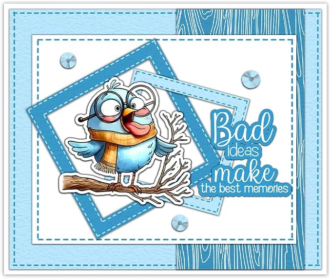 Clear Stamps and Metal Cutting Dies Set for Card Making Scrapbooking, DIY Craft Stamps and Dies Kit for Journaling, Albums, Greeting Cards, Holiday Cards, Birthday, Christmas (YX2029)
