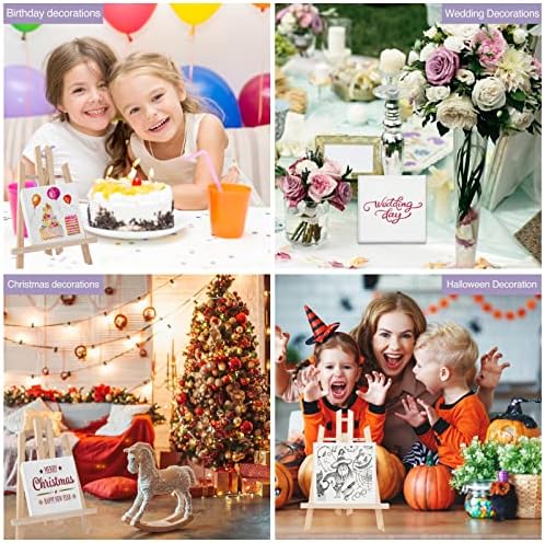 ESRICH Mini Canvases for Painting, Canvas in Bulk 32Pack, 3x3In, 2/5In Profile Small Square Canvas, Blank Canvases are Great for School Projects and Kids Birthday Parties, Home Decor Project.
