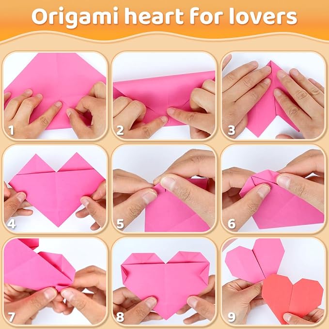 Praisebank White Origami Paper, 500pcs 6x6 inch, Double Sided Color, Origami Kit with Guide instruction for Crafts