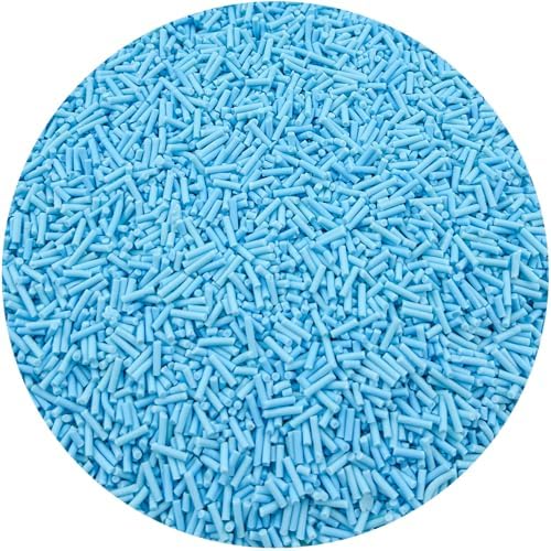 150g Fake Sprinkles Resin Sprinkles Clay Sprinkles Fake Candy Sprinkles Polymer Sprinkles Polymer Clay Slices for Resin Nail Slime Scrapbook DIY Art Crafts Making(232-light Blue)
