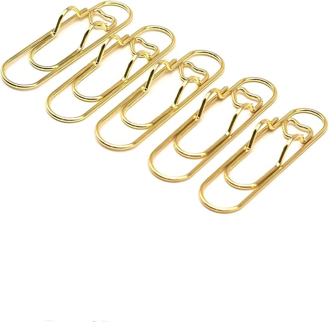 15 Pcs Metal Pen Holder Clips for Notebook, Planner Accessorie