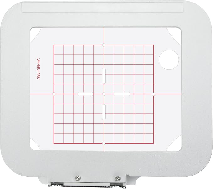 Sew Tech Magnetic Embroidery Hoop for Brother, 4x4in 100x100mm Round SA443 | Fits PE900 SE2000 PE800 PE780D PE770 PE700 SE2100 SE1950 SE1900 NS1250E NS2850D Brother; Baby Lock Bloom Accord Ellure