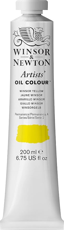 Winsor & Newton Artists' Oil Paint, 200ml Tube, Winsor Yellow