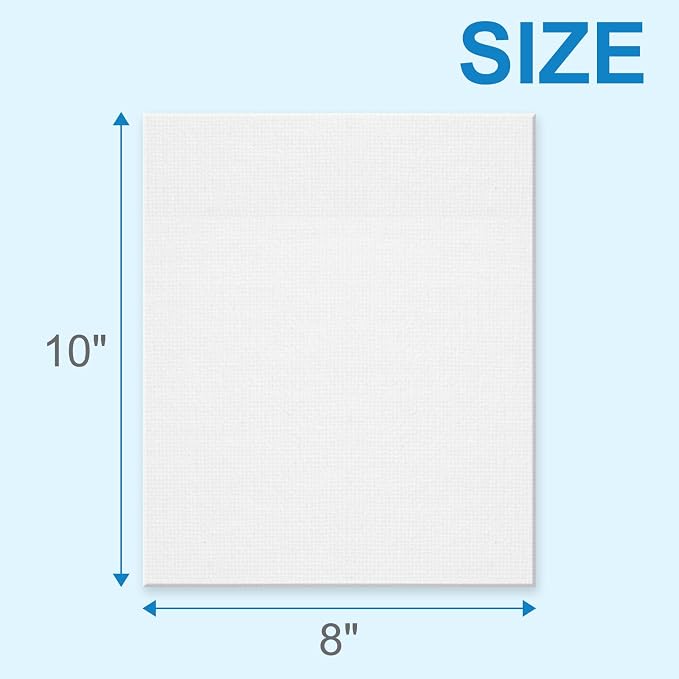 58 Pack Canvas Boards for Painting 8x10 Inch, Canvases for Painting for Acrylic Oil Tempera Watercolor Paints