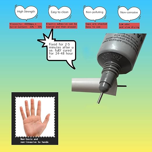 B-7000 Adhesive Multi-Function Glues,Super Glue Suitable for Phone Screen Repair,Wooden,Jewelery,1 Pack (15ML*2)