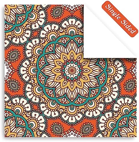 Scrapbook Paper, 24 Sheets 6"×6" 160gsm Single-Sided Patterned Cardstock
