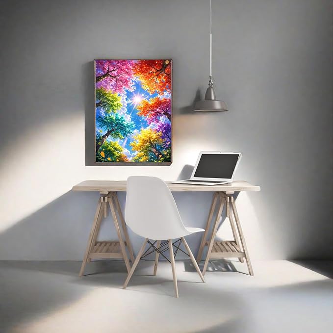 GQYCZZ 5D Four Seasons Tree Diamond Art Kits for Adults/Beginner 12X16Inch