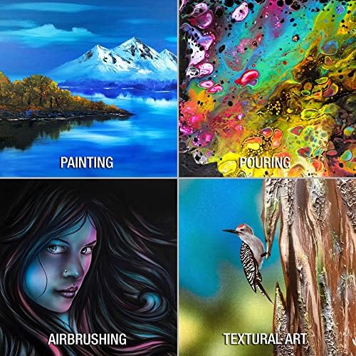 U.S. Art Supply 18"x24" Stretched Canvas for Painting, 3/4" Profile, 3-Pack