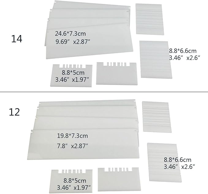 Silicone Loaf Soap Mold Dividers Plastic Partition Clapboard Rectangular White DIY Handmade Swirling Making Tools Silicone Mold