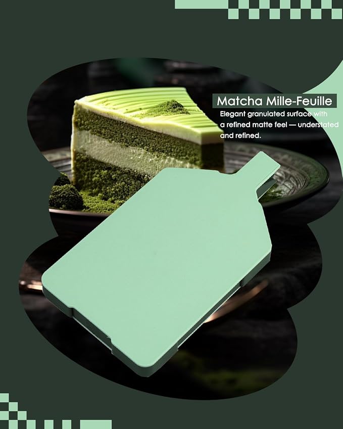 ForeverYoung Matcha Diamond Art Tray with Lid, Matcha Mille-Feuille