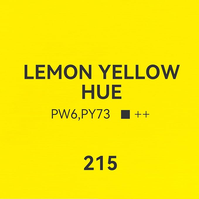 PHOENIX Lemon Yellow Hue Oil Paint - 40ml / 1.35 Fl oz. Single Tube - Artist Quality Oil Based Paint for Professionals