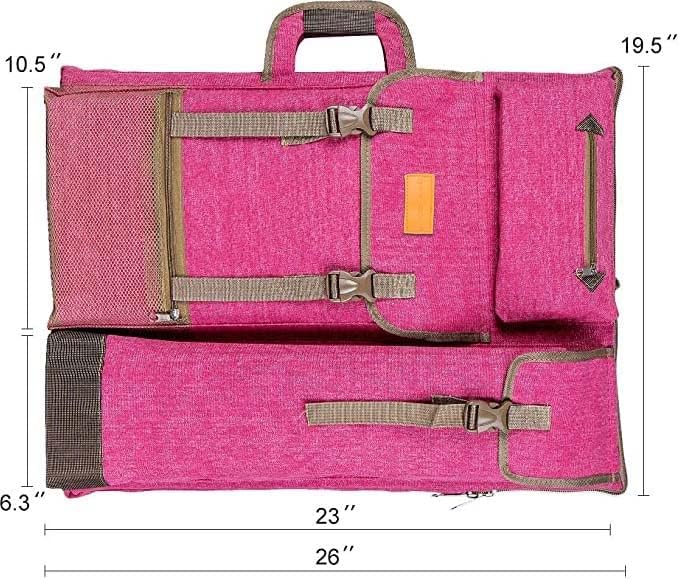TRANSON Art Portfolio Case Artist Backpack Canvas Bag Large 26” x 19.5”