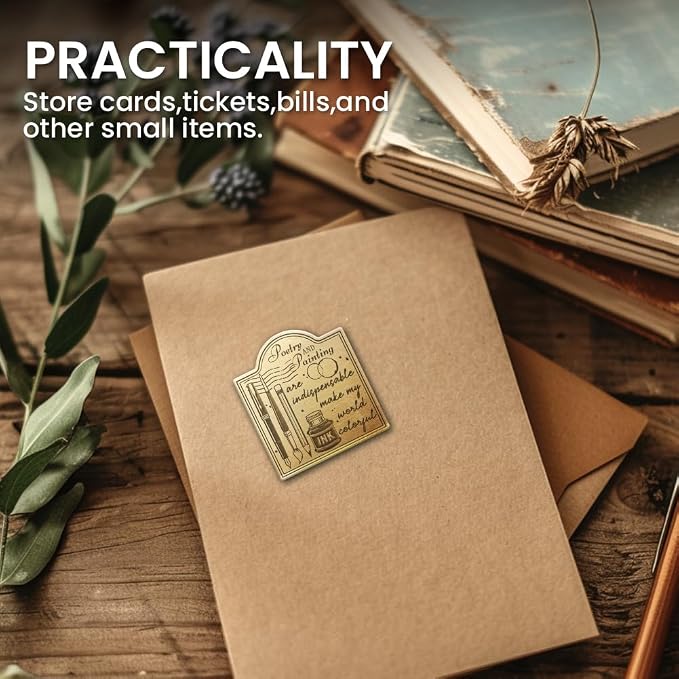 ANATTASOUL Pen Paintbrush & Pencil Travel Journal Clip for DIY Use
