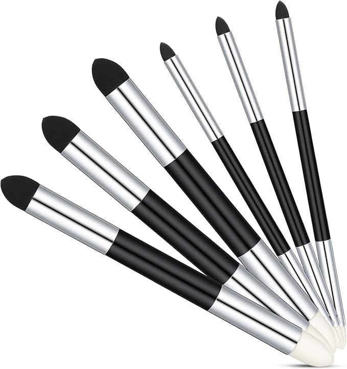 6 Pcs Artist Blending Sponge Pens, Dual Tip Universal Blendings Sponge Pen, Reusable Sketch Wipe Drawing Art Blendings Pen Brush Oil Pastel Blending Tools for Artist Highlight Shadow Detail Correcting