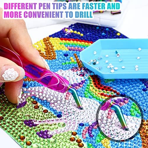 23 Pcs Diamond Art Tool Kit, Diamond Painting Pens Kit,Bright Colors