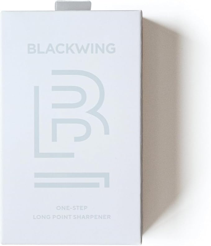 Blackwing One-Step Long Point Pencil Sharpener, German Steel Blade, White