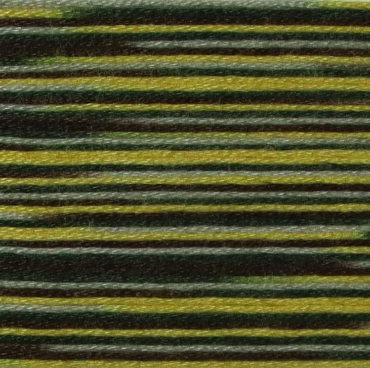 KCS Big skeins of 25 Meters Size 25 Color Variegated Cross Stitch Stranded Threads,6 skeins,4521