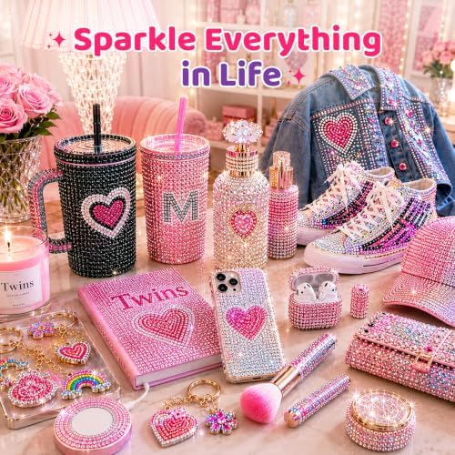 100,000Pcs 48 Colors Bedazzling Kit, 3mm Resin Jelly Flatback Rhinestones