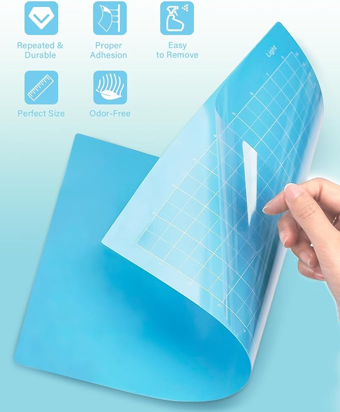 Gwybkq Cutting Mat 8.5x12in, Compatible With Cricut Joy Xtra 6 Pack Reusable Sticky (Light, Standard, Strong) Grip Cricket Cut Mats Replacement Durable Adhesive Sticky