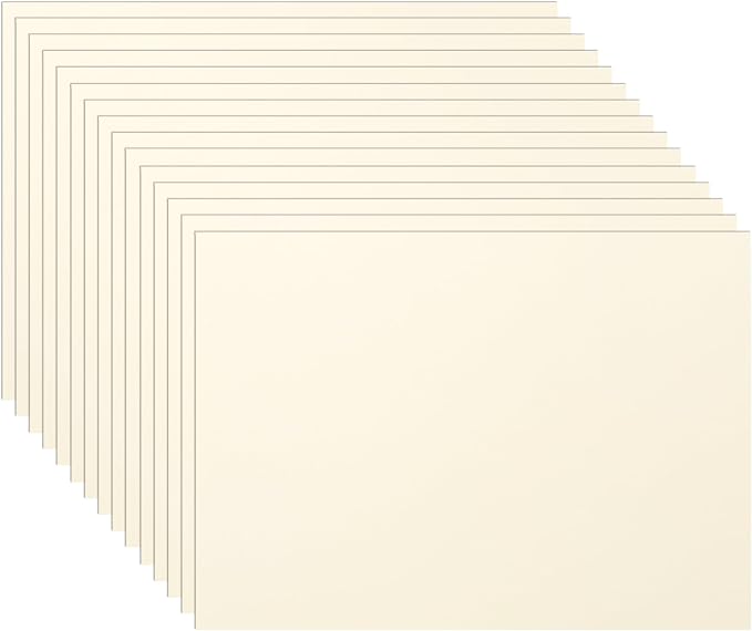 Guakicae 150 Sheets Cream Flat Cardstock 5 x 7 Ivory Paper 110lb