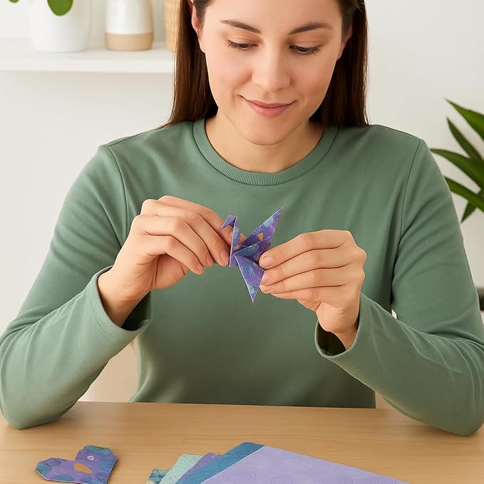 LEISURE ARTS Origami Kit, 60 Folding Sheets, 20 Designs, 61 Piece