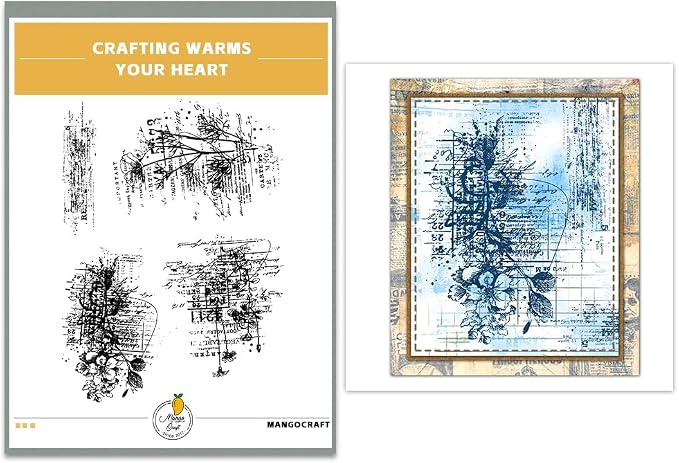 Clear Stamps and Metal Cutting Dies Set for Card Making Scrapbooking, DIY Craft Stamps and Dies Kit for Journaling, Albums, Greeting Cards, Holiday Cards, Birthday, Christmas (YX1942)