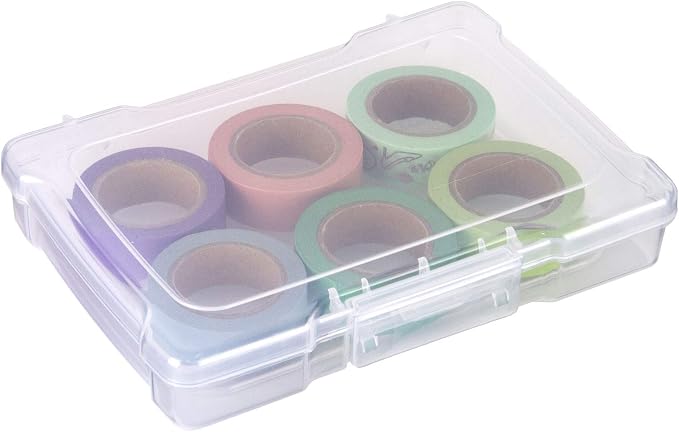 ArtBin 6946AB Photo & Craft Organizer 4" x 6" Box, [1] Plastic Storage Case, Clear