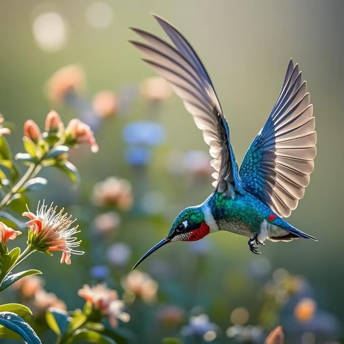 Hummingbird Diamond Art Kits for Adults Bird 5D Diamond Painting Kits for Beginners Full Round Drill Diamond Dots DIY Gem Art Crafts for Adults Home Wall Decor Hummingbird Gifts 13.78x13.78 Inch