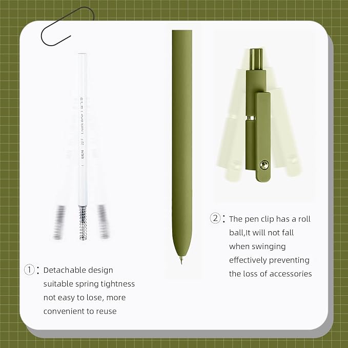 YOXMJDB Gel Pens, 10 Pcs 0.5mm Fine Point Smooth Writing Pens High-End Series Black Ink Pens for Journaling Note Taking, School Office Supplies for Women Men (10 Pcs Mixed colors)