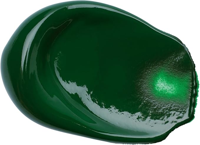 Liquitex BASICS Acrylic Paint, 4-oz Tube, Permanent Green Deep | Medium Viscosity, Satin Finish, Lightfast, Fine Art Pigments, Range of Opacities, Easy Blending