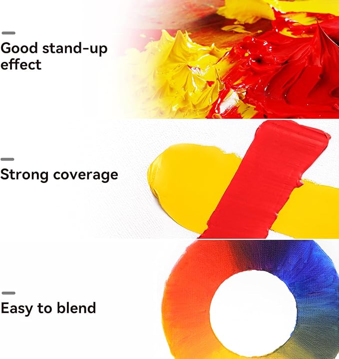 Paul Rubens Oil Paint, 20 Vibrant Colors*50 ml Large Professional Tubes | Oil Colors with High Saturation, Creamy Texture and Consistency, Art Supplies for Artists, Students, Beginners-B Set